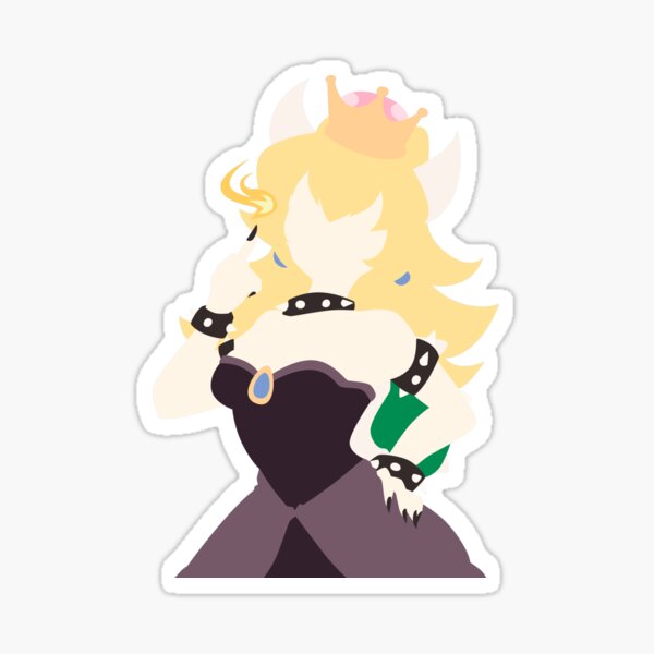 Bowsette Sticker By Troybolton17 Redbubble - bowsette roblox decal