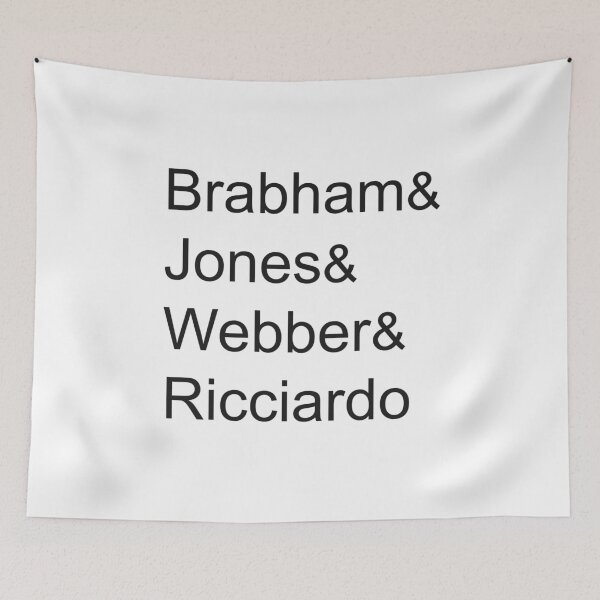 Item preview, Australian F1 Racing Drivers design designed and sold by GetItGiftIt.