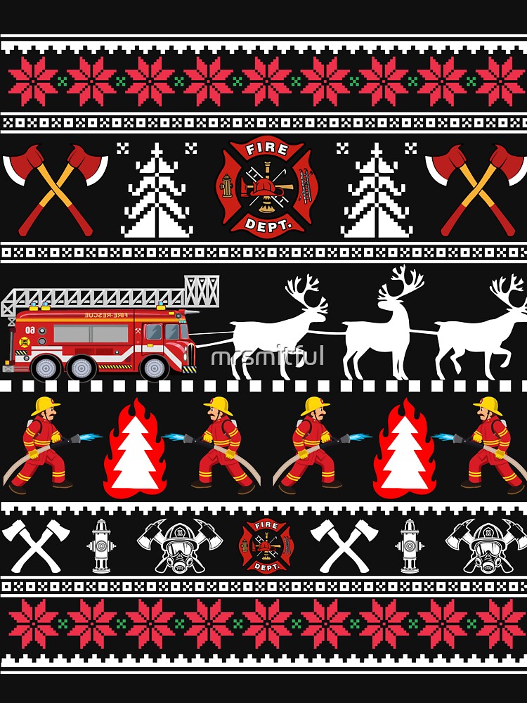 Firefighter on sale christmas sweater