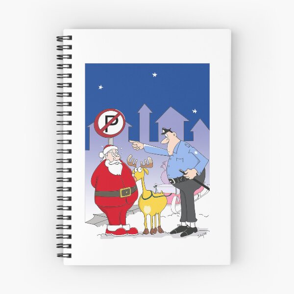 Item preview, Funny Santa Claus, sleigh parked in no park zone designed and sold by Sagar Shirguppi.