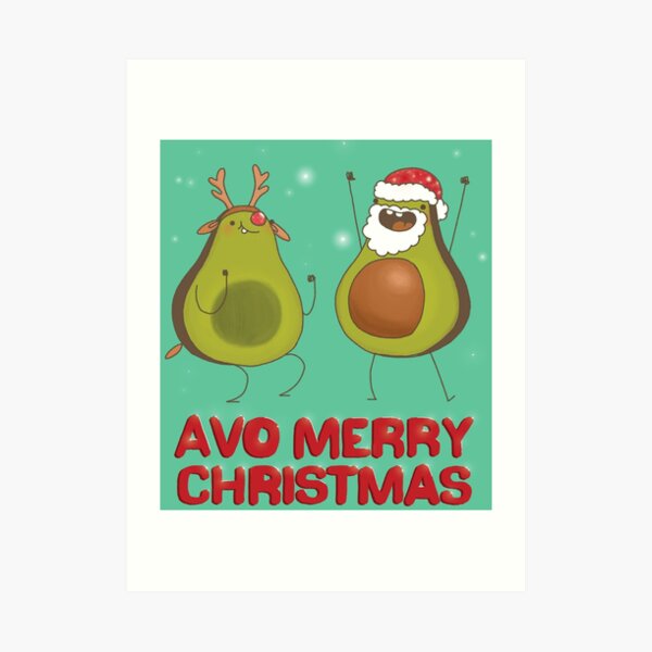 'Avo Merrry christmas Art Print