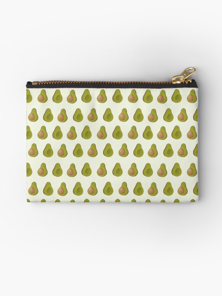 Thumbnail 1 of 4, Zipper Pouch, Avocado Pattern designed and sold by LisaVertudaches.