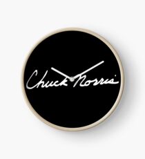 Chuck Norris Autograph Clock