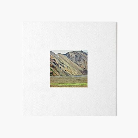 Landmannalaugar 3, Iceland - photo sketch Art Board Print