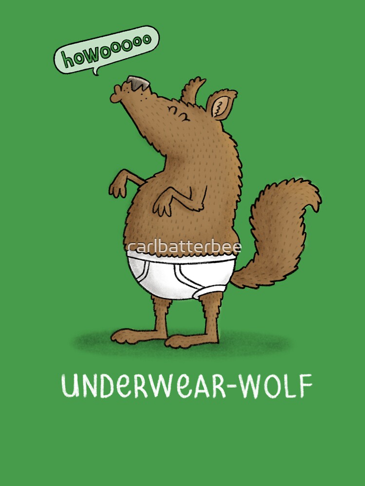 Underwear-wolf - buy stylish phone case designed by Carl Batterbee