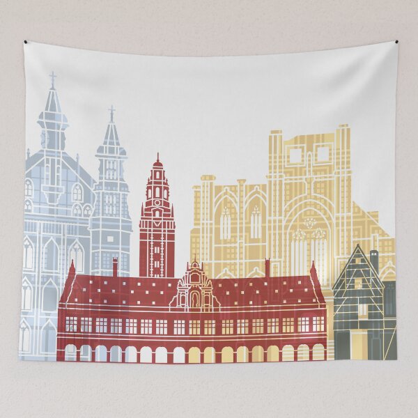 Item preview, Leuven skyline poster designed and sold by paulrommer.