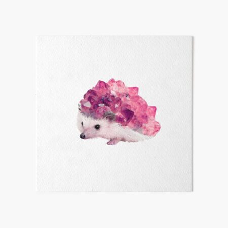 Lucky Mineral hedgehog by Alice Monber Art Board Print