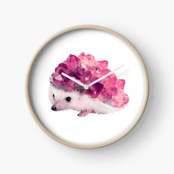 Lucky Mineral hedgehog by Alice Monber Clock