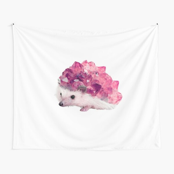 Lucky Mineral hedgehog by Alice Monber Tapestry