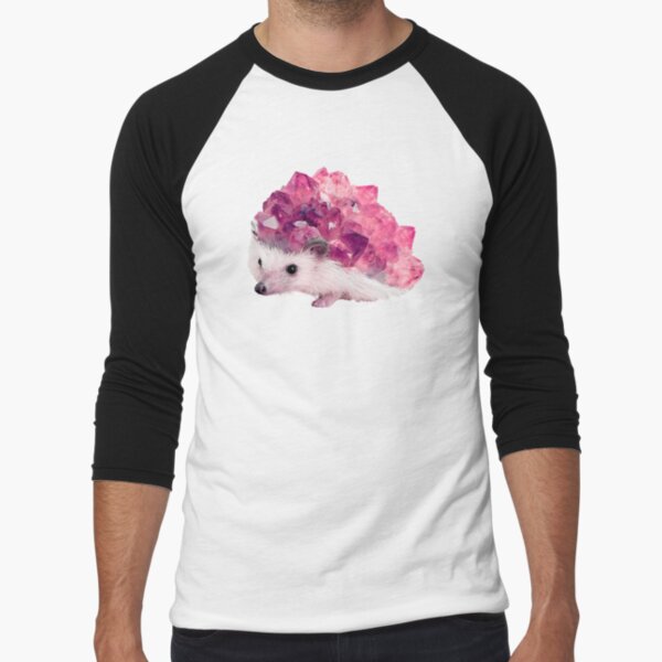 Lucky Mineral hedgehog by Alice Monber Baseball ¾ Sleeve T-Shirt