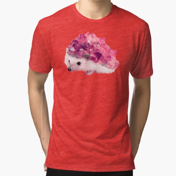 Lucky Mineral hedgehog by Alice Monber Tri-blend T-Shirt
