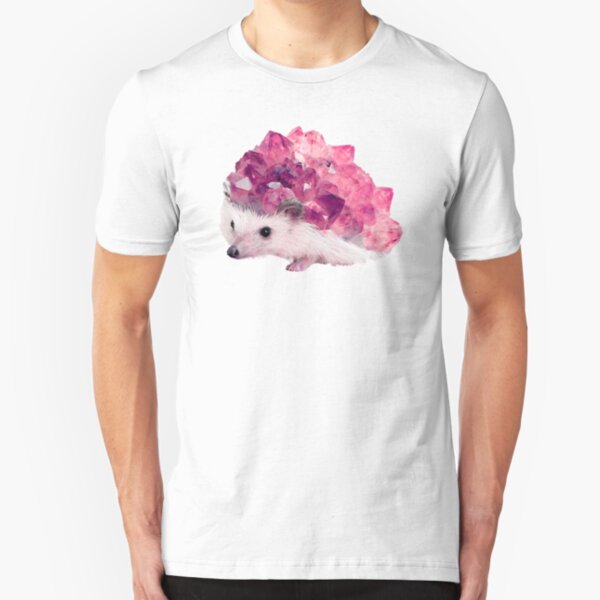 Lucky Mineral hedgehog by Alice Monber Slim Fit T-Shirt