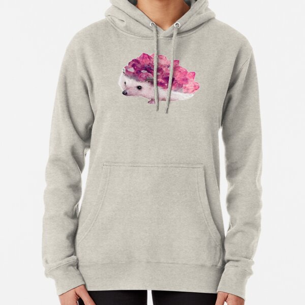 Lucky Mineral hedgehog by Alice Monber Pullover Hoodie