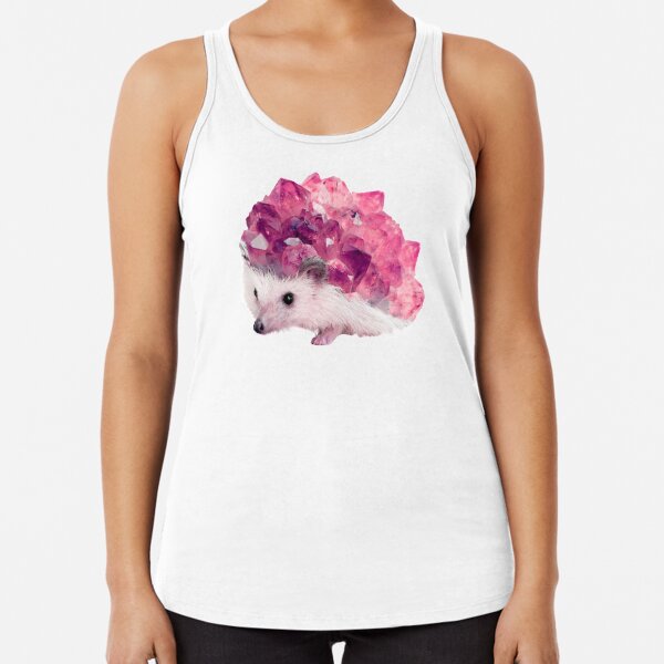 Lucky Mineral hedgehog by Alice Monber Racerback Tank Top