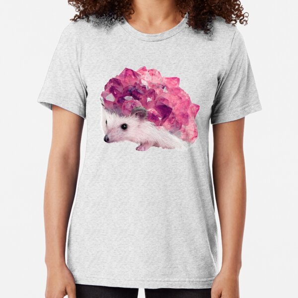 Lucky Mineral hedgehog by Alice Monber Tri-blend T-Shirt