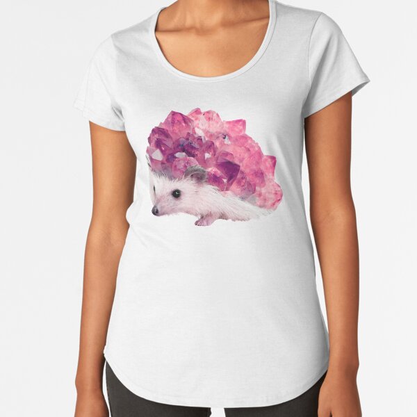 Lucky Mineral hedgehog by Alice Monber Premium Scoop T-Shirt