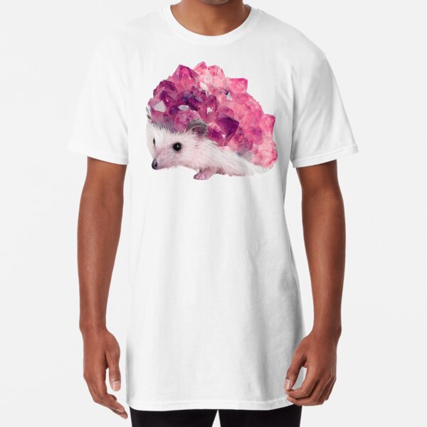 Lucky Mineral hedgehog by Alice Monber Long T-Shirt