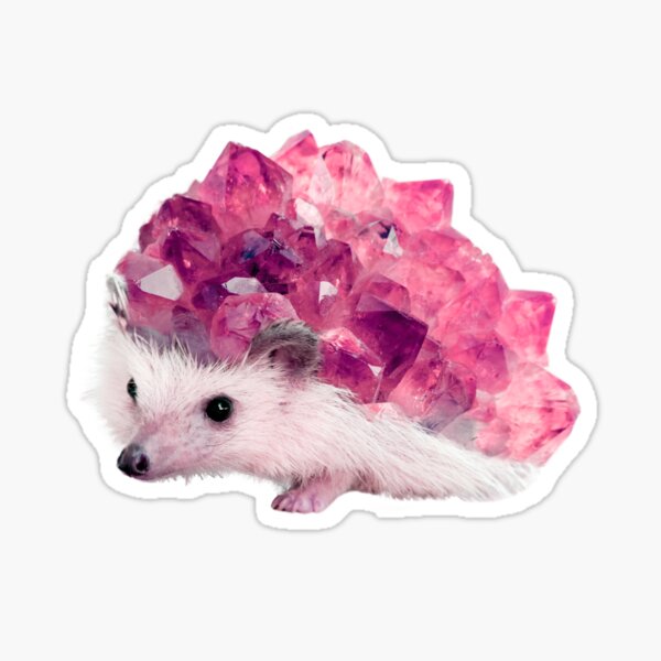 Lucky Mineral hedgehog by Alice Monber Sticker