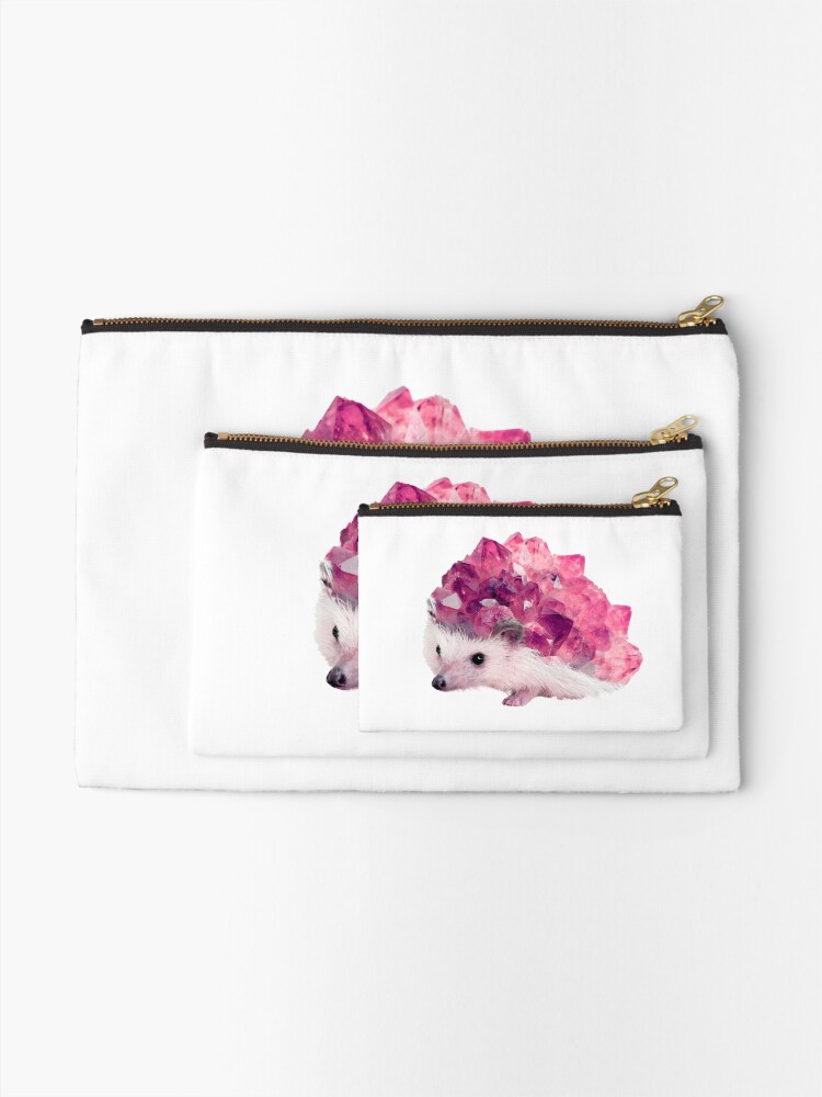 Thumbnail 2 of 4, Zipper Pouch, Lucky Mineral hedgehog by Alice Monber designed and sold by alicemonbercomp.