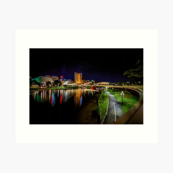 Item preview, Adelaide Riverbank at Night IV designed and sold by Ray's Photos & Art.