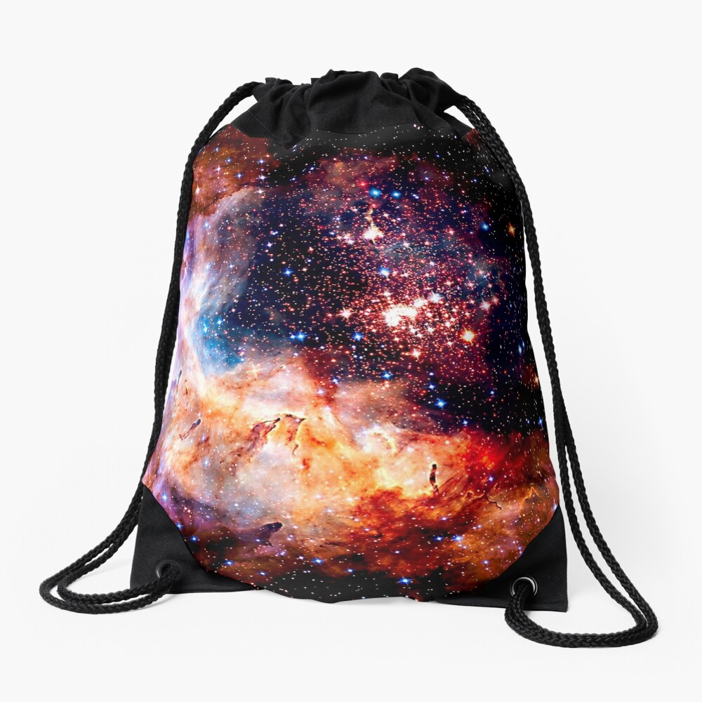 Cosmic Connection, Galaxy, Space, Nebula, Stars, Planet, Universe, Drawstring Bag