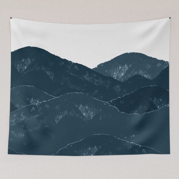 Item preview, Navy Blue Mountains #1 #decor #art  designed and sold by Anita's & Bella's Art.
