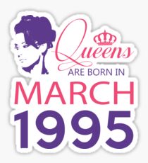It's My Birthday 23. Made In March 1995. 1995 Gift Ideas. Sticker