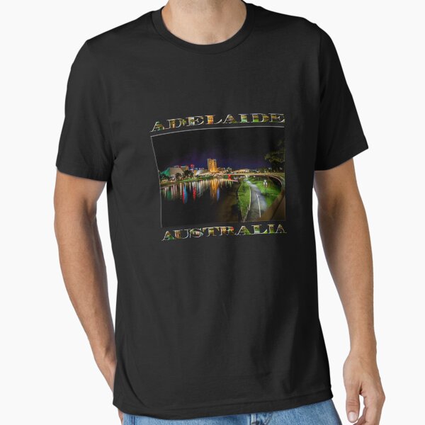 Item preview, Adelaide Riverbank at Night IV (poster on black) designed and sold by Ray's Photos & Art.