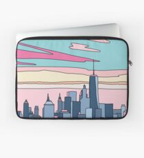 Funda para portátil Ciudad puesta de sol por Elebea
