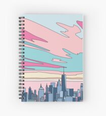 City sunset by Elebea Spiral Notebook