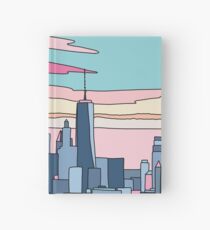 City sunset by Elebea Hardcover Journal