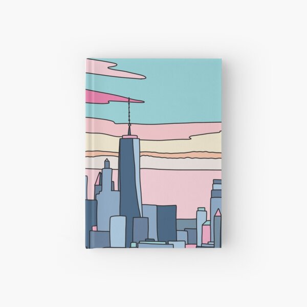 City sunset by Elebea Hardcover Journal