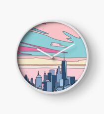 City sunset by Elebea Clock