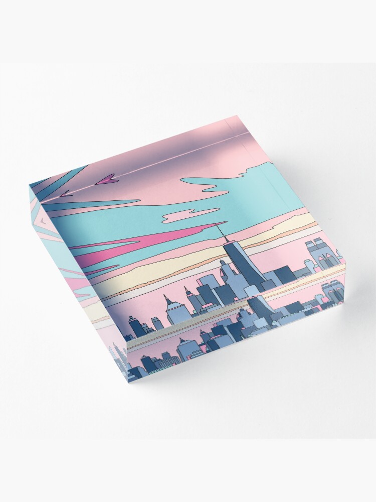 Alternate view of City sunset by Elebea Acrylic Block