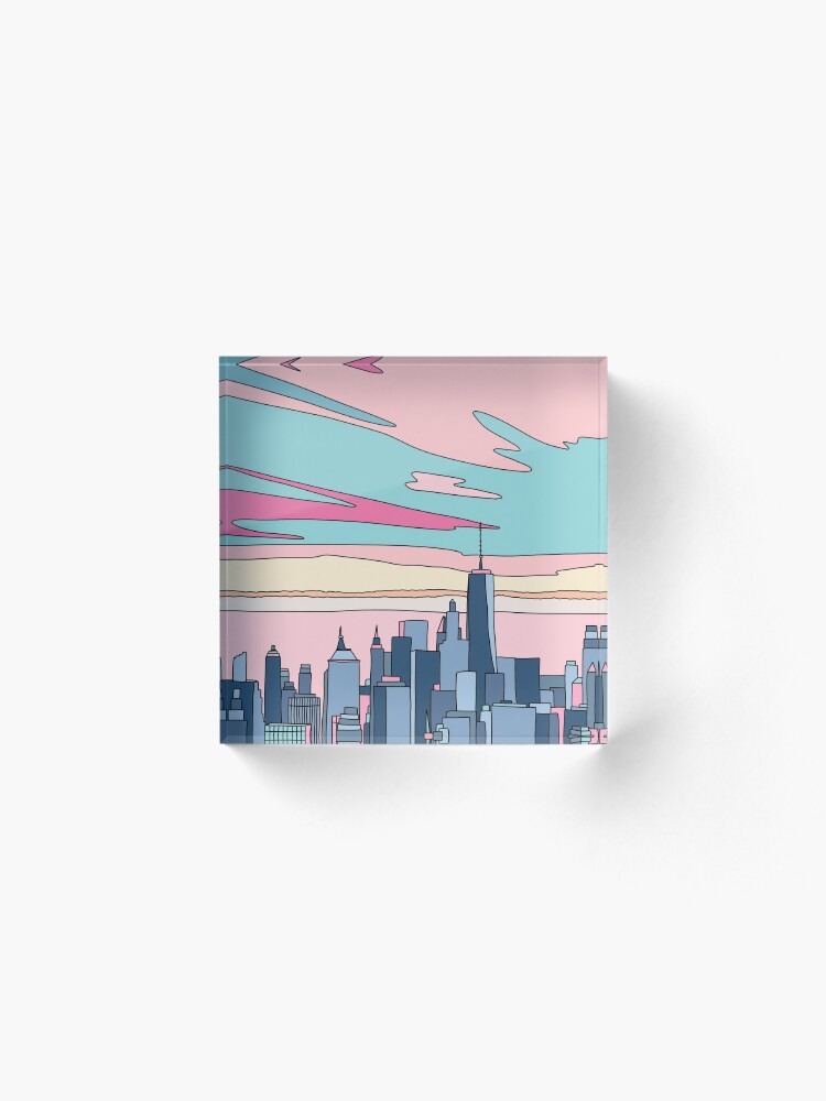 Alternate view of City sunset by Elebea Acrylic Block