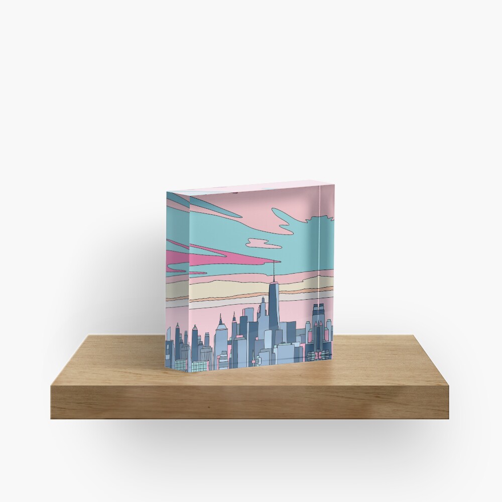City sunset by Elebea Acrylic Block