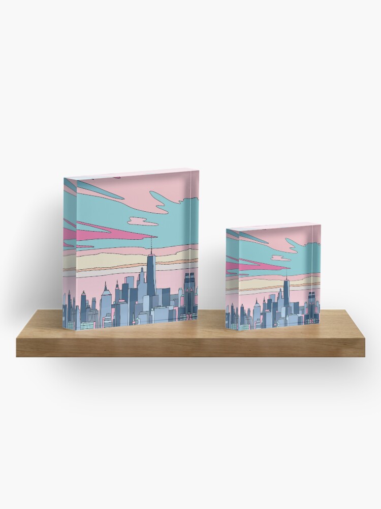 Alternate view of City sunset by Elebea Acrylic Block