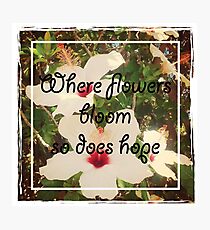 Flowers Bloom Photographic Print