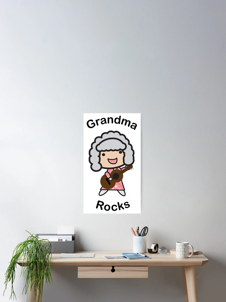 Thumbnail 2 of 3, Poster, Grandma Rocks designed and sold by ValeriesGallery.