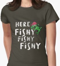 Here Fishy Fishy Fishy T-Shirt Women's Fitted T-Shirt