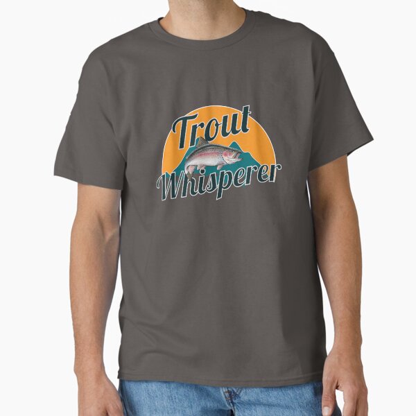 Vista previa del artículo con la obra «Trout Fishing Camiseta Trout Whisperer», diseñado y vendido por Acroxth.