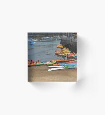 Colorful Kayak Holding Area Acrylic Block