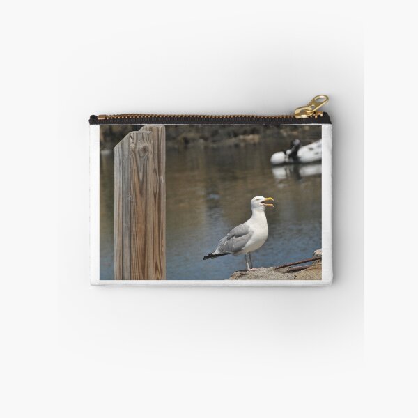 Item preview, Herring Gull on dock squeaking designed and sold by 2CrabbySisters.