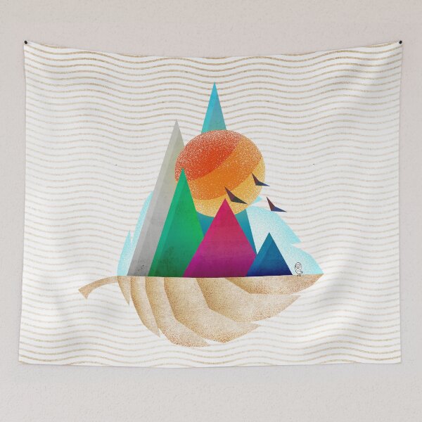 Item preview, Autumn leaf minimal landscape I designed and sold by OwlyChic.