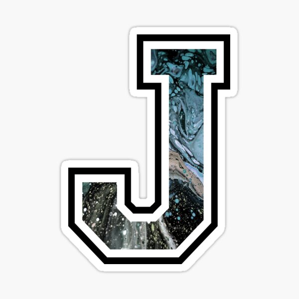Varsity Letter J. Sticker