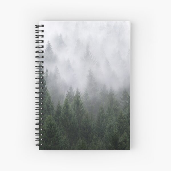 Item preview, Home Is A Feeling //  Misty Retro Fall Wilderness Fairytale Evergreen Forest With Trees Covered In Magic Fog Season designed and sold by Tordis Kayma.