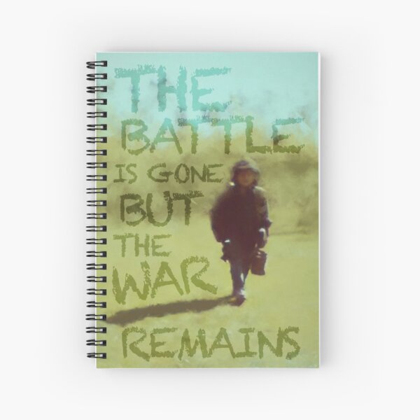 The War Remains - painting by Brian Vegas Spiral Notebook
