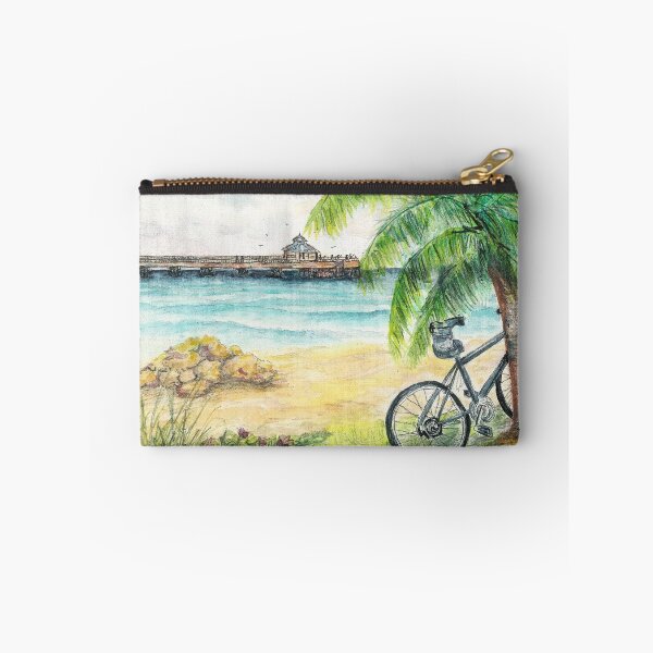Item preview, Deerfield Beach Pier With Bicycle designed and sold by Janis Lee Colon.