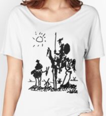 Camiseta ancha para mujer Picasso don quichote