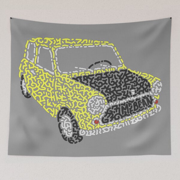 Aperçu de l'œuvre Mini Cooper la voiture de Mister Bean créée et vendue par Karotene.